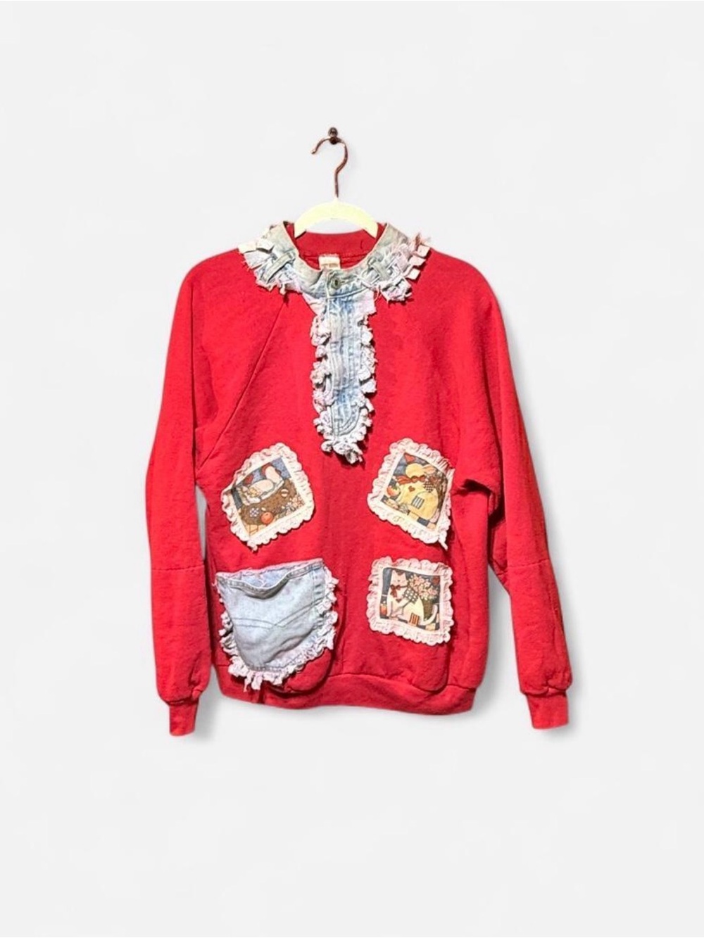 Fruit of the Loom Country Appliqué Sweatshirt – Women’s XL